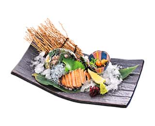 活あわびお造りの画像