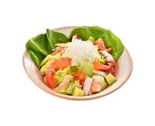 お寿司屋さんのサラダの画像